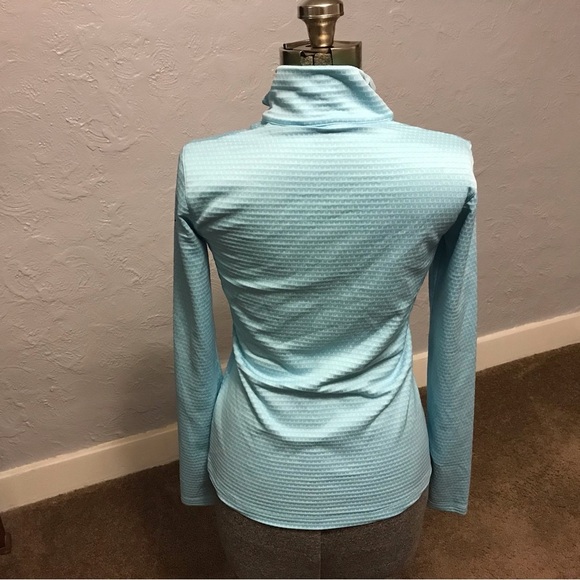Nike Lucky Azalea Half Zip Golf Pullover Womens Size Teal Blue - Picture 6 of 8